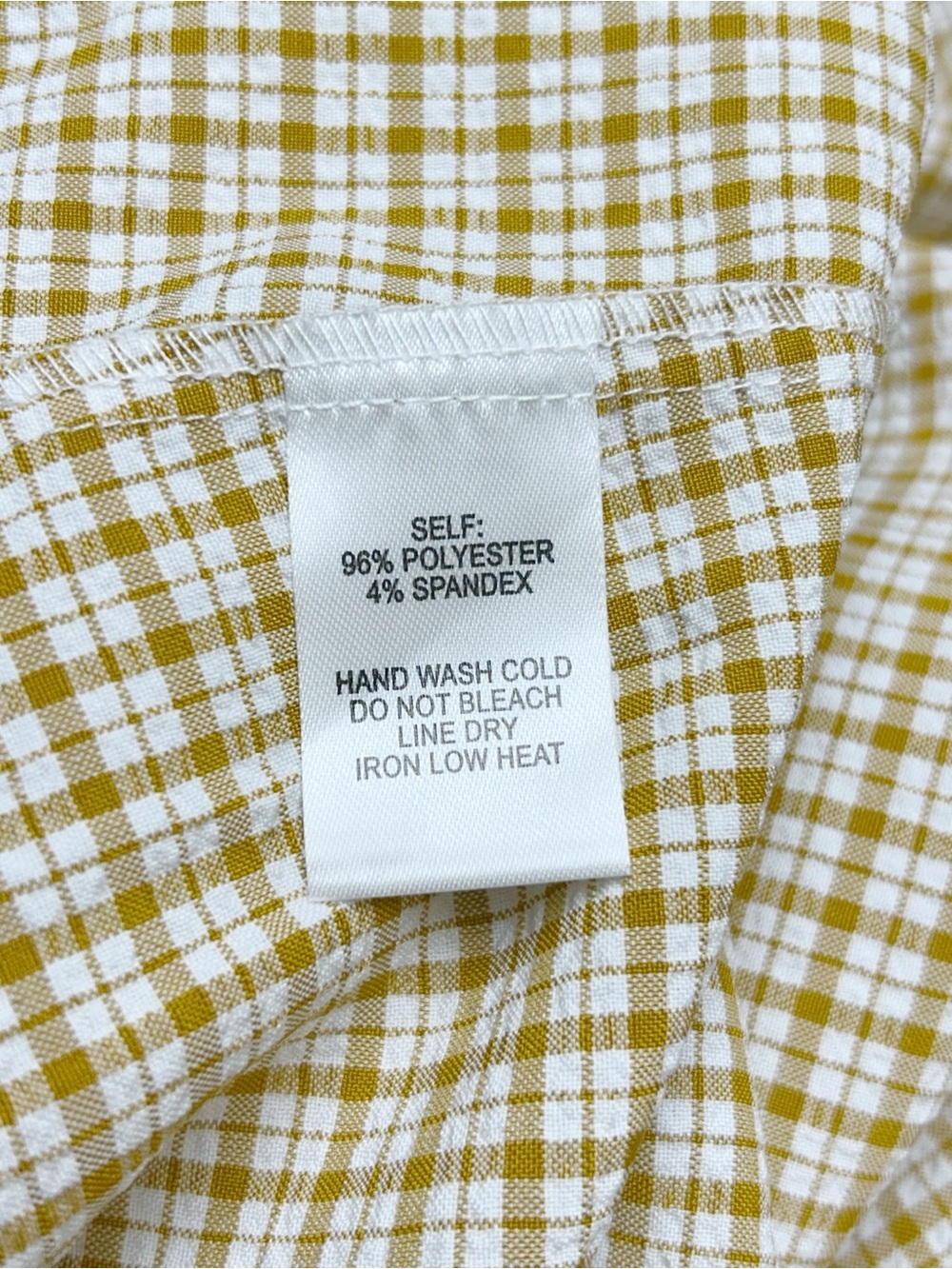 Lulus Sunshine On the Mind Mustard Yellow Gingham Wrap Midi Dress Large NWT - Picture 7 of 9